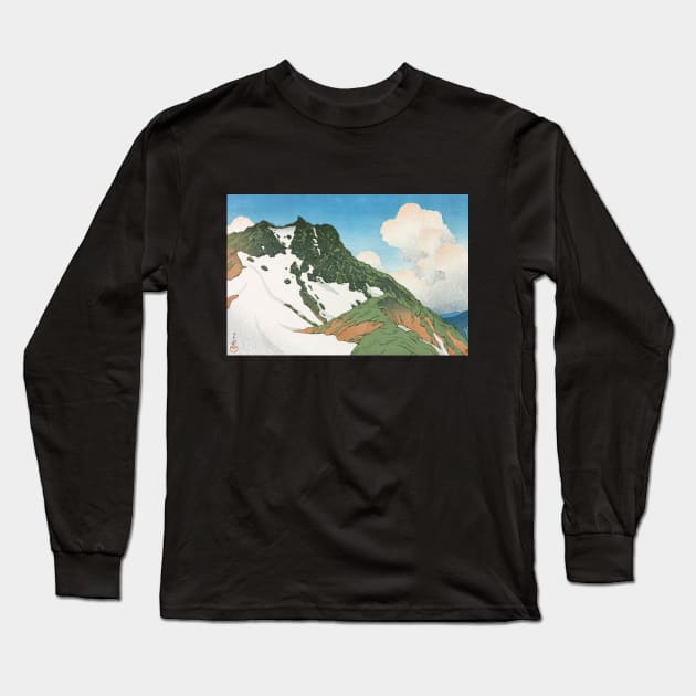 Asahigadake from Mount Hakuba by Kawase Hasui Long Sleeve T-Shirt by Takeda_Art